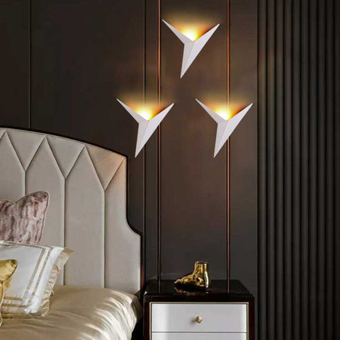 Origami Bird LED Wall Sconce for Bedrooms, Hallways, and Bathrooms