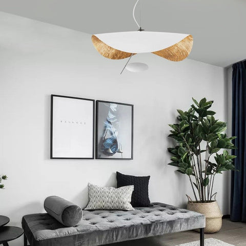 Sculptural Metal LED Pendant Light for Dining Rooms and Living Spaces