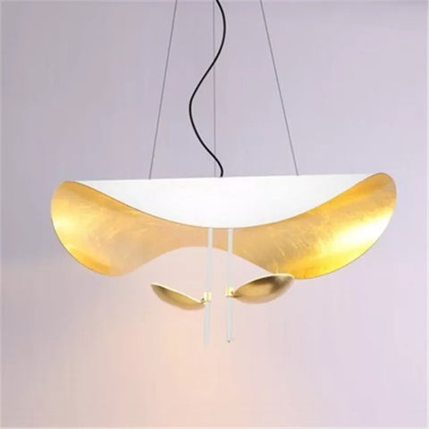 Sculptural Metal LED Pendant Light for Dining Rooms and Living Spaces