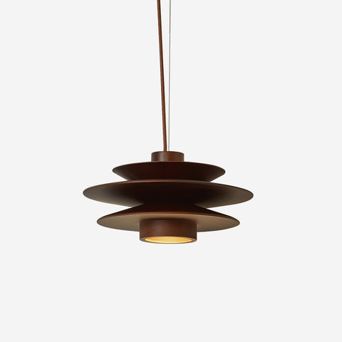 Layered Wood Pendant Light for Dining Room and Living Room Lighting