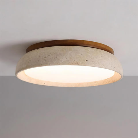 Travertine Flush Mount Ceiling Light for Bedrooms and Dining Rooms