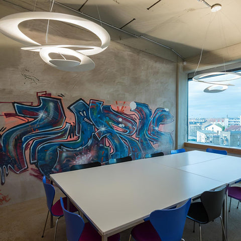 Spiral LED Pendant Light for Dining Room and Living Room Lighting