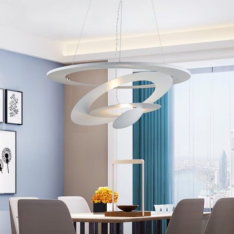 Spiral LED Pendant Light for Dining Room and Living Room Lighting