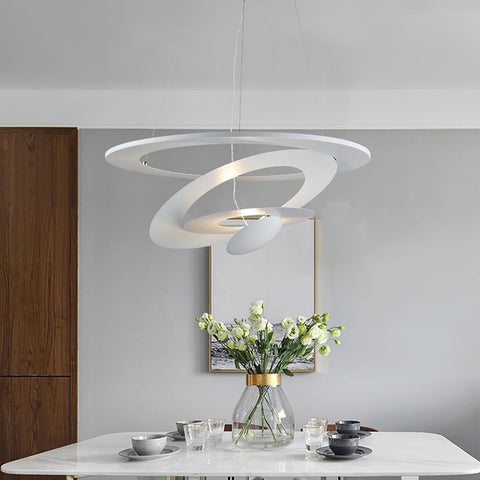 Spiral LED Pendant Light for Dining Room and Living Room Lighting