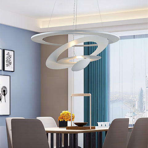 Spiral LED Pendant Light for Dining Room and Living Room Lighting