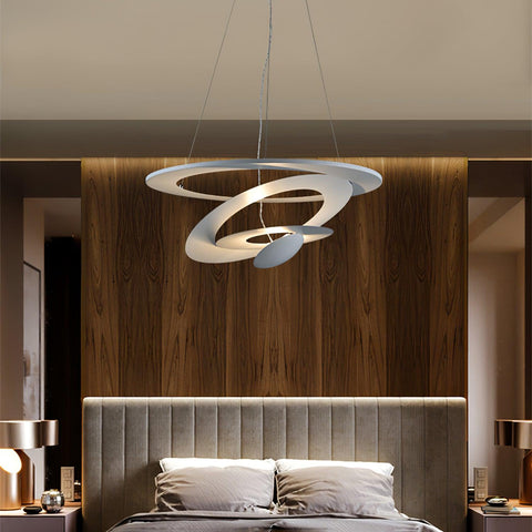 Spiral LED Pendant Light for Dining Room and Living Room Lighting