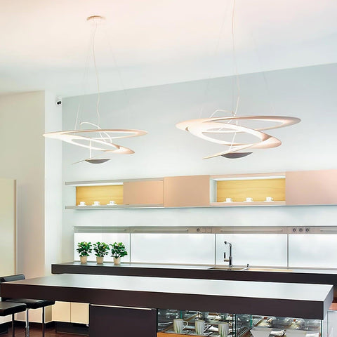 Spiral LED Pendant Light for Dining Room and Living Room Lighting