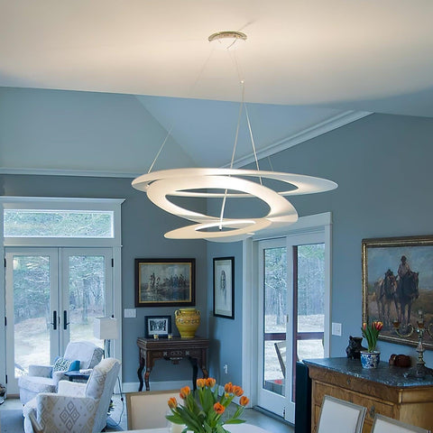 Spiral LED Pendant Light for Dining Room and Living Room Lighting