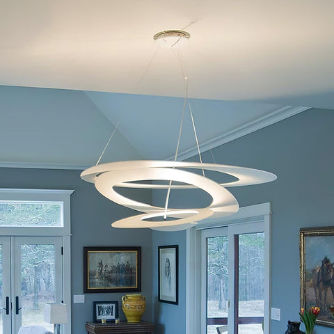 Spiral LED Pendant Light for Dining Room and Living Room Lighting
