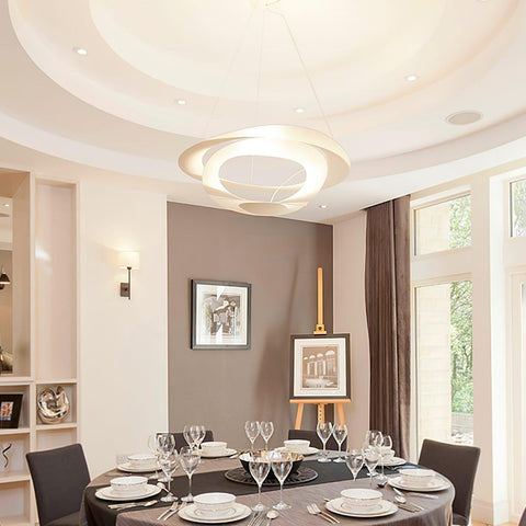 Spiral LED Pendant Light for Dining Room and Living Room Lighting