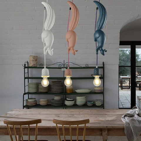 Playful Pendant Light with Sculptural Form