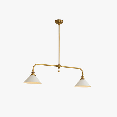 Vintage Two-Light Pendant Fixture for Kitchen Islands and Dining Rooms