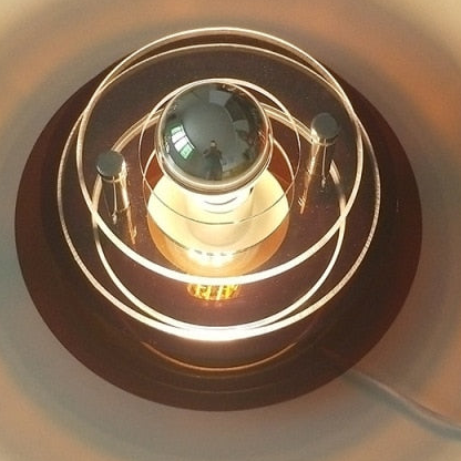 Wall Light with Layered Acrylic Discs and Retro Geometric Styling