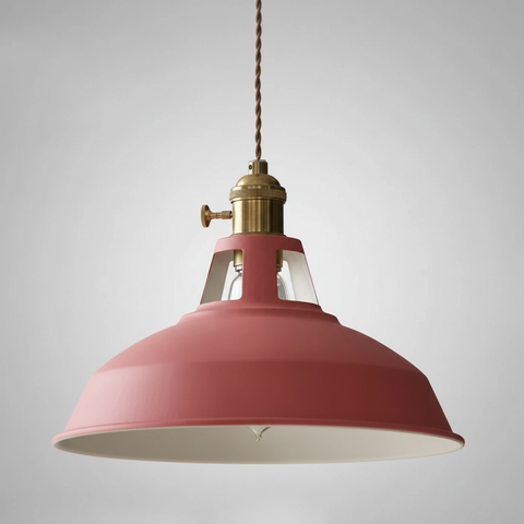 Industrial Metal Pendant Ceiling Light with Retro Hanging Shade and E26 E27 Socket