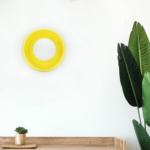 Round Ceramic Wall Sconce with E27 Bulb Socket and Minimalist Design