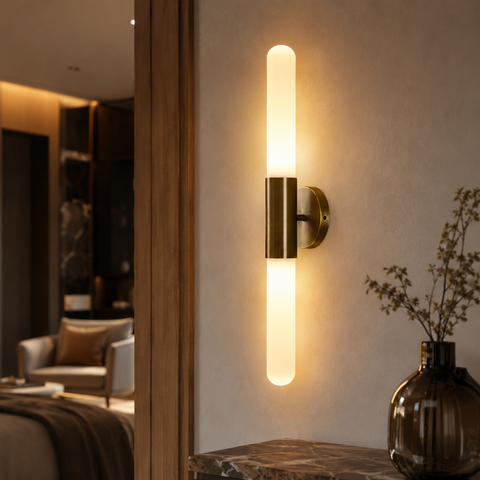 Rippled Glass Wall Sconce