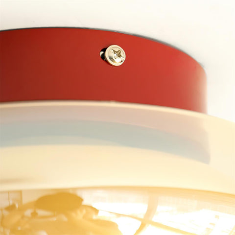 Vintage Glass LED Ceiling Light for Bedroom and Dining Room Lighting