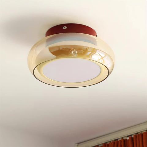 Vintage Glass LED Ceiling Light for Bedroom and Dining Room Lighting