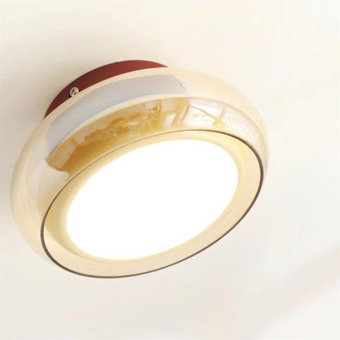 Vintage Glass LED Ceiling Light for Bedroom and Dining Room Lighting