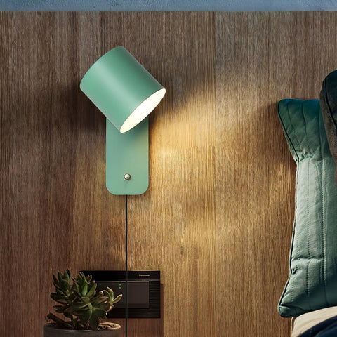 Modern Cylindrical Wall Light with E27 Socket for Ambient Lighting