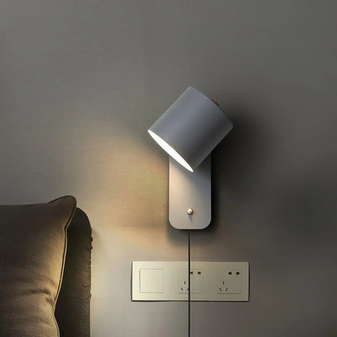 Modern Cylindrical Wall Light with E27 Socket for Ambient Lighting