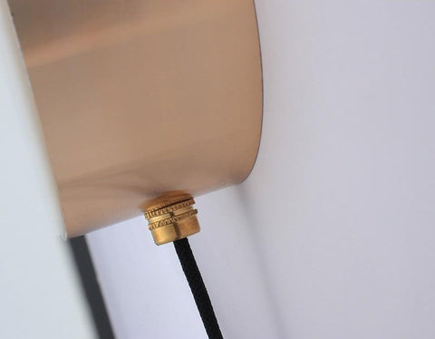 LED Disc Wall Lamp with Frosted Glass Shade and Pull Switch Options