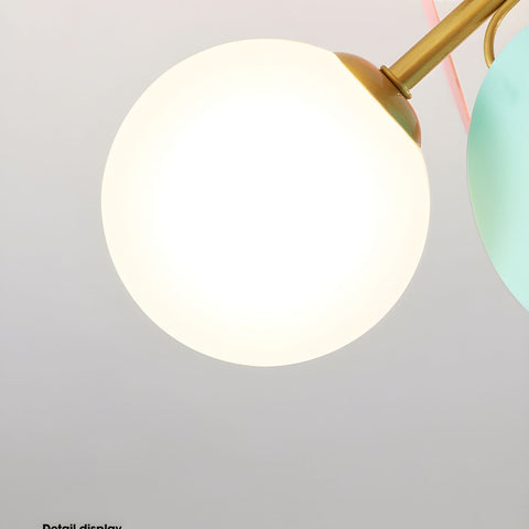 Round Macaron Ceiling Light with Playful Modern Discs