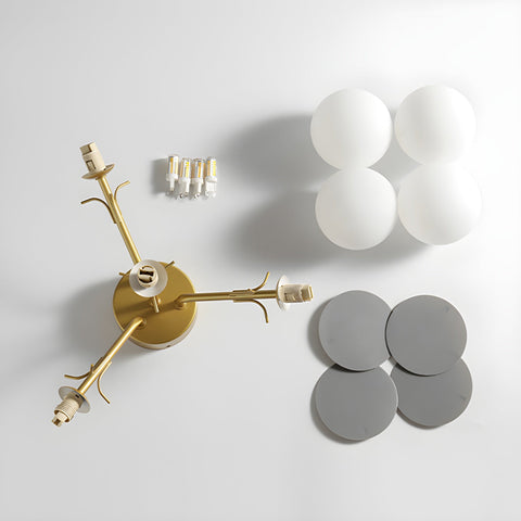 Round Macaron Ceiling Light with Playful Modern Discs