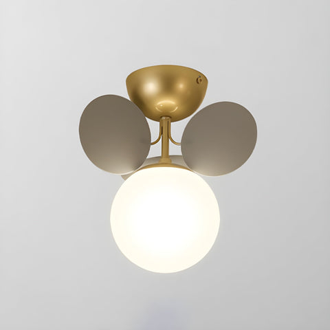 Round Macaron Ceiling Light with Playful Modern Discs