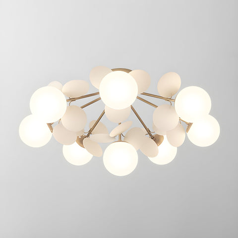 Round Macaron Ceiling Light with Playful Modern Discs