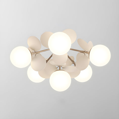 Round Macaron Ceiling Light with Playful Modern Discs