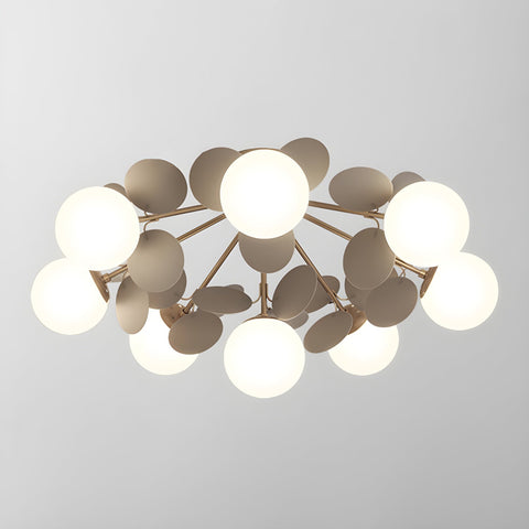 Round Macaron Ceiling Light with Playful Modern Discs