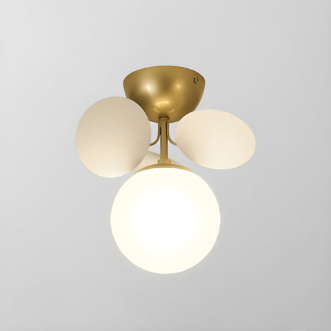 Round Macaron Ceiling Light with Playful Modern Discs