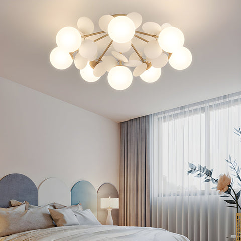 Round Macaron Ceiling Light with Playful Modern Discs