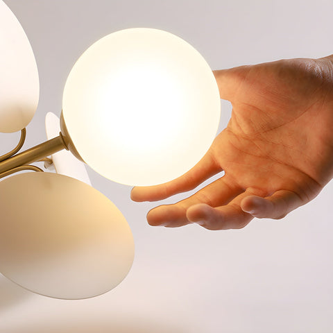 Round Macaron Ceiling Light with Playful Modern Discs