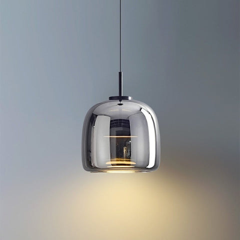 Vintage Tinted Glass LED Pendant Light for Dining Rooms and Kitchens