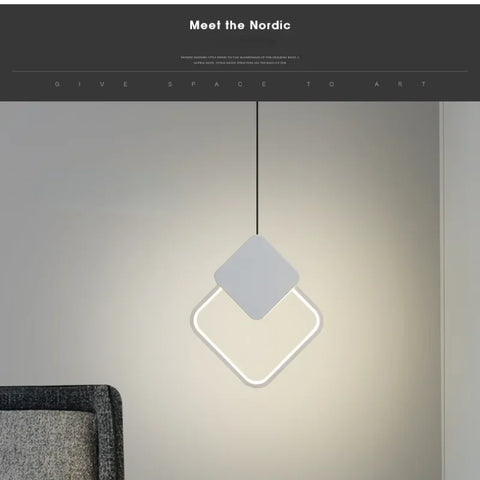 Circular LED Pendant Light with Concentric Circular Form
