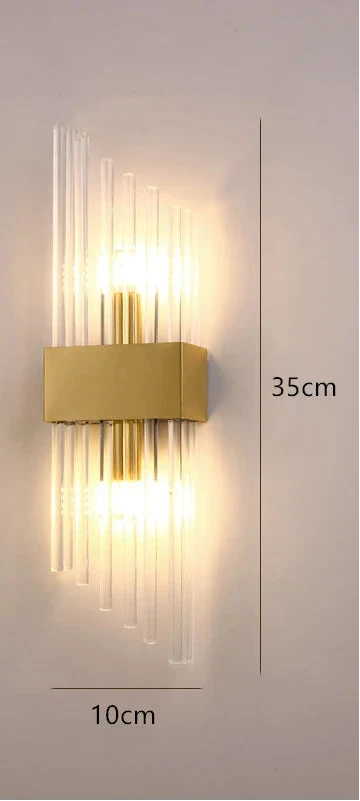 Crystal Wall Sconce with E14 Socket