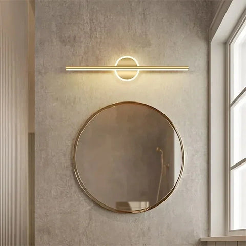 Modern Linear LED Wall Light for Mirrors and Bedside Lighting