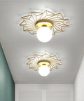 Nature-Inspired LED Flush-Mount Ceiling Light