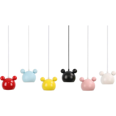 Mickey Pendant Light with Mouse-ear Pendant Silhouette