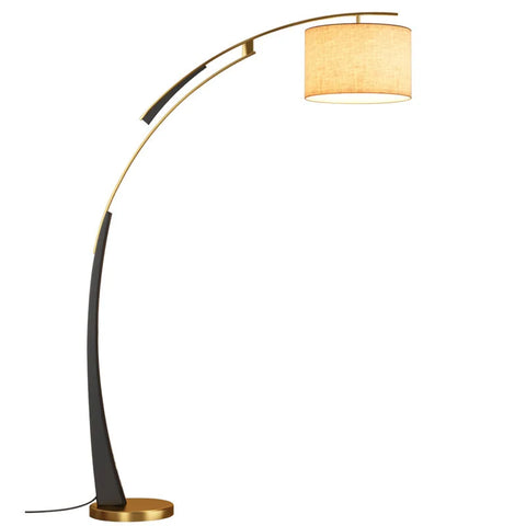 Silk Pear Floor Lamp with Pear-shaped Shade in Silk Fabric and Iron