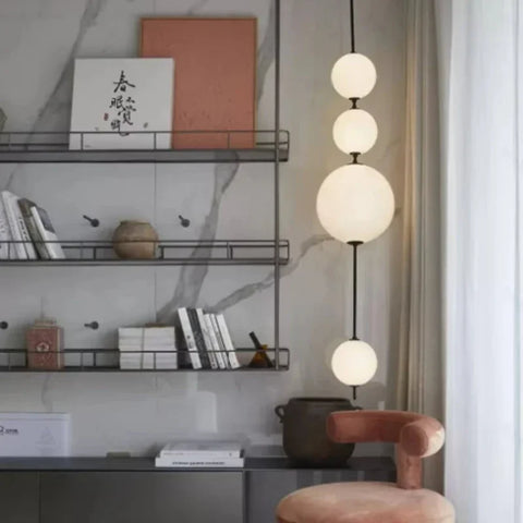 Round Globe Pendant Light with Round Hanging Globe