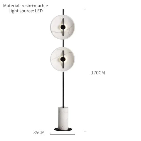 Fan-shaped Artistic Floor Lamp with Fan-shaped Shade