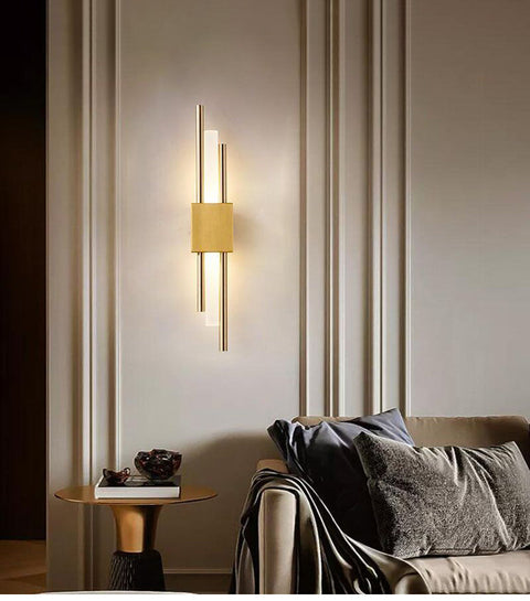 Modern LED Wall Sconce with Staggered Rod Design