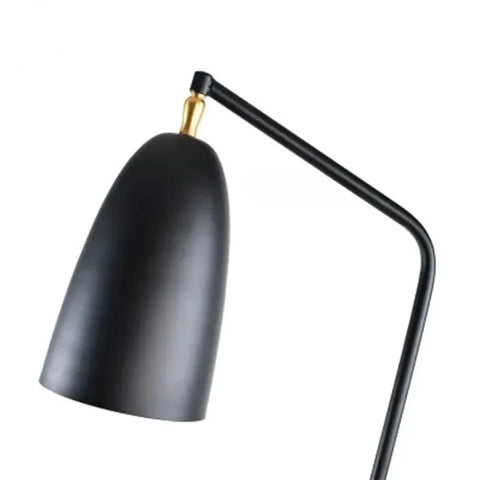 Grasshopper Tripod Floor Lamp with Angled Tripod and Cone Shade