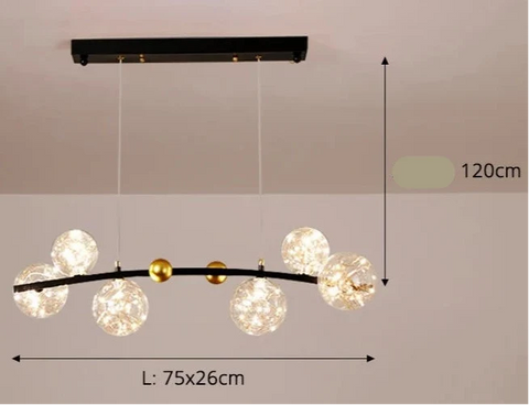 Multi-Head Pendant Light with Color Options