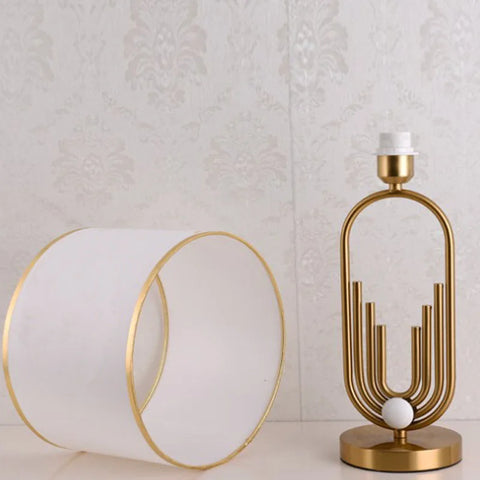 Iron and Fabric Floor Lamp with Pleated Lantern Shade