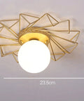 Nature-Inspired LED Flush-Mount Ceiling Light