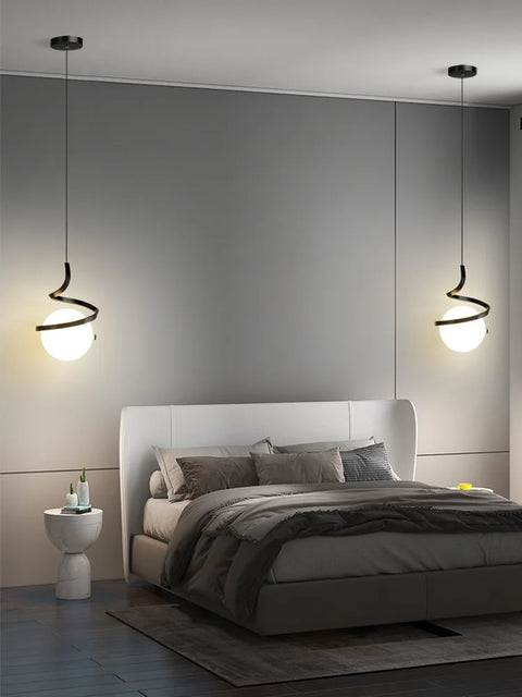 Spiral LED Pendant Light